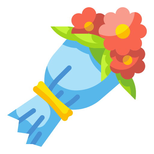 ramo de flores icono gratis