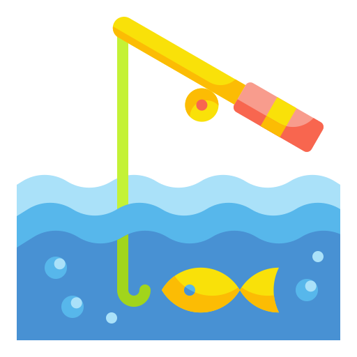 Fishing Wanicon Flat icon