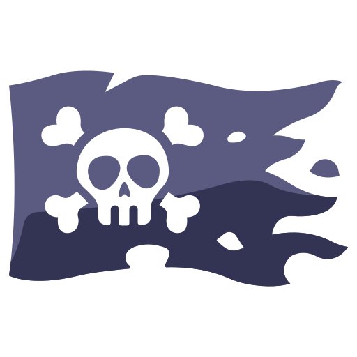 Pirate Flag Maxicons Flat Icon
