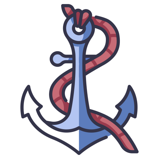 Anchor MaxIcons Lineal color icon