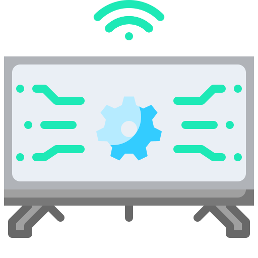 televisión inteligente icono gratis