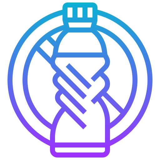 No plastic bottles - free icon