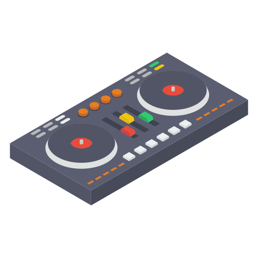 Icono de Controlador de dj Generic Isometric