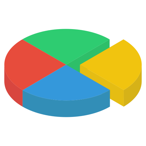 Pie Chart Generic Isometric Icon