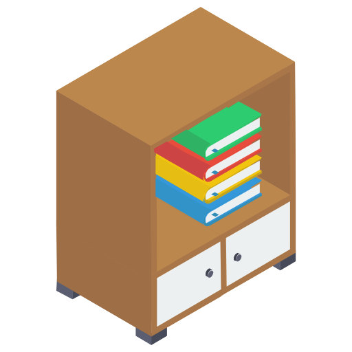 Bookshelves - Free education icons