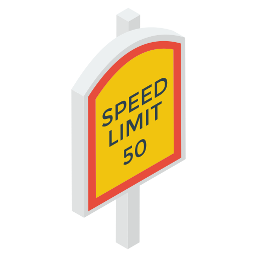 Speed limit free icon Speed limit free icon