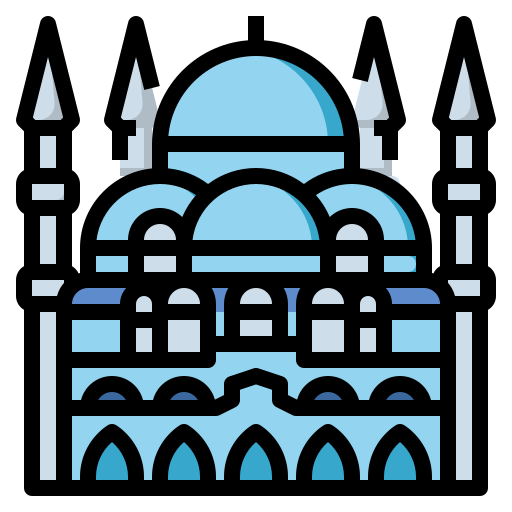 mezquita azul icono gratis