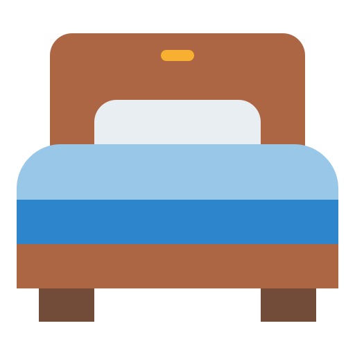 cama individual icono gratis