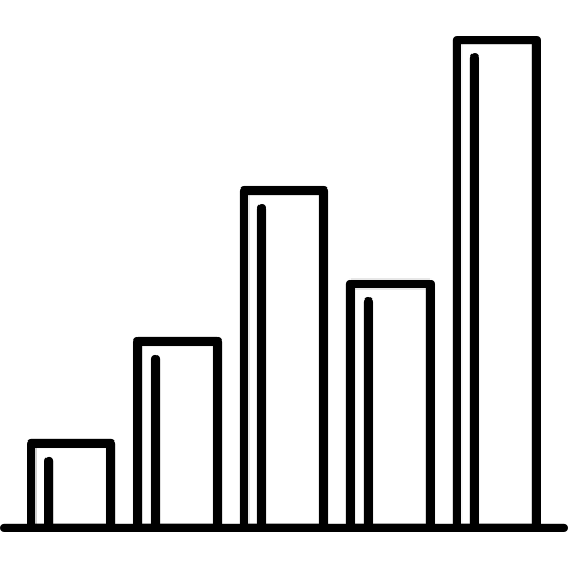 Bar chart free icon