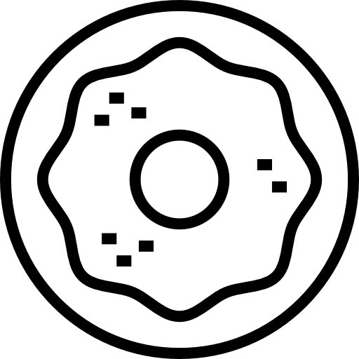 Doughnut Detailed Straight Lineal icon