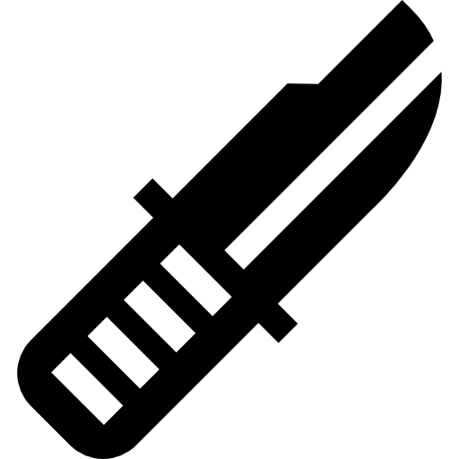 Knife Basic Straight Filled icon