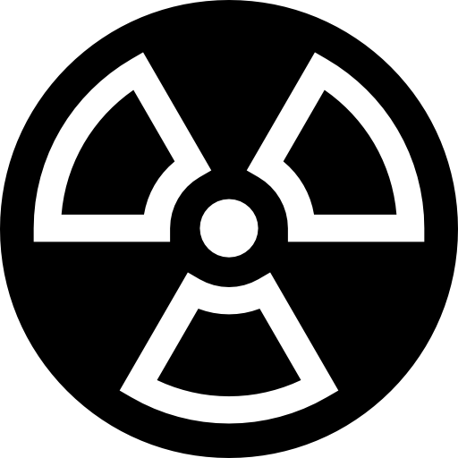 Radiation Basic Straight Filled icon