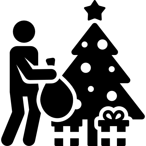 árbol de navidad icono gratis