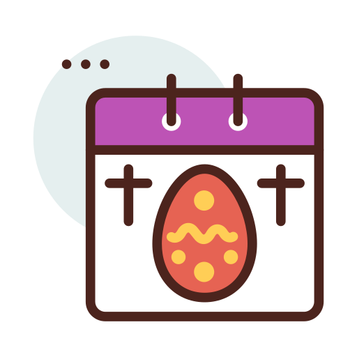 día de pascua icono gratis