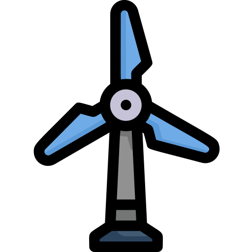 Windmill Generic Outline Color icon