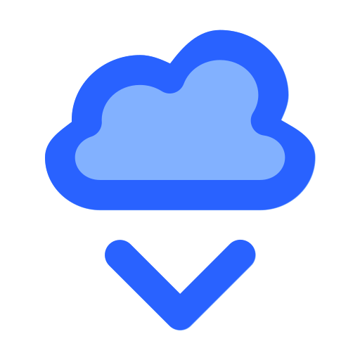 descarga en la nube icono gratis