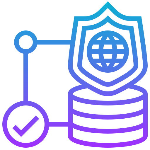 seguridad de la base de datos icono gratis