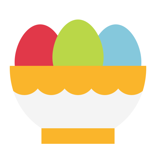 huevos de pascua icono gratis