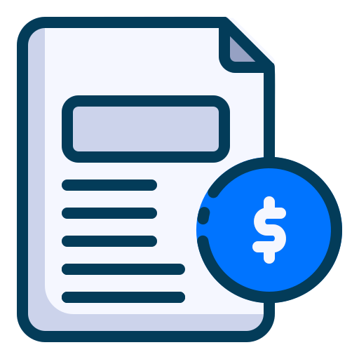 Invoice icon Generic Outline Color