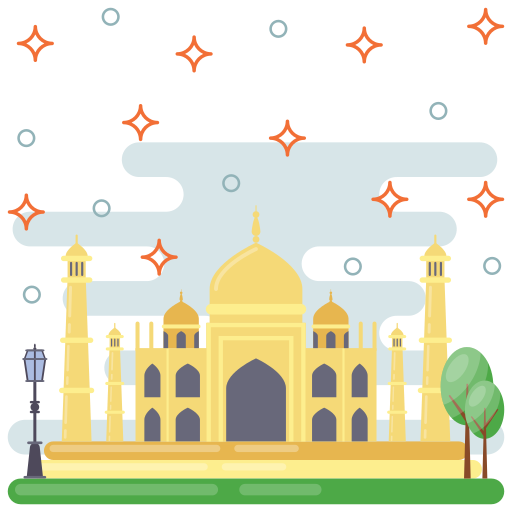 taj mahal icono gratis