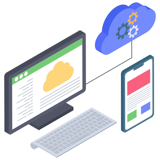 Cloud computing Generic Isometric icon