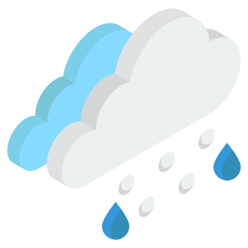 Rain Generic Isometric icon