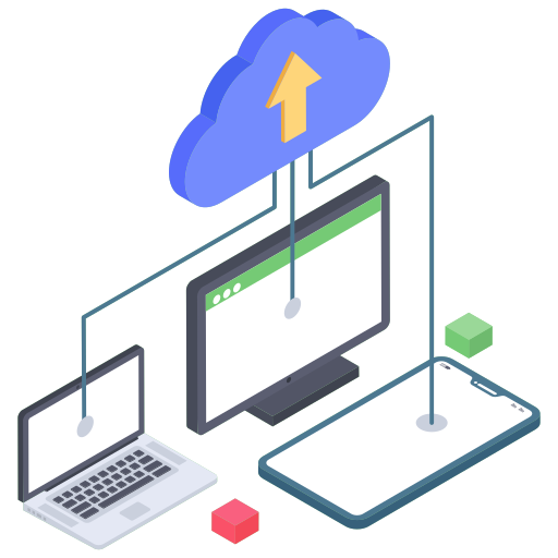 Cloud storage Generic Isometric icon