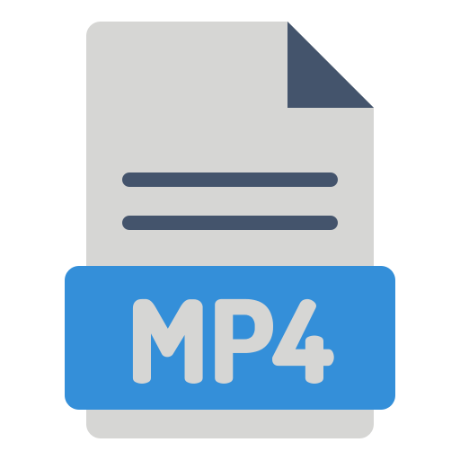 Mp4 file free icon