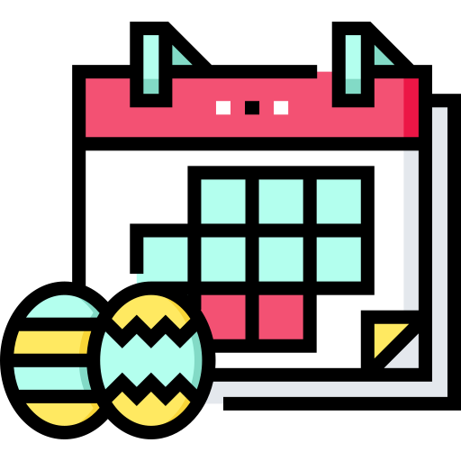 día de pascua icono gratis