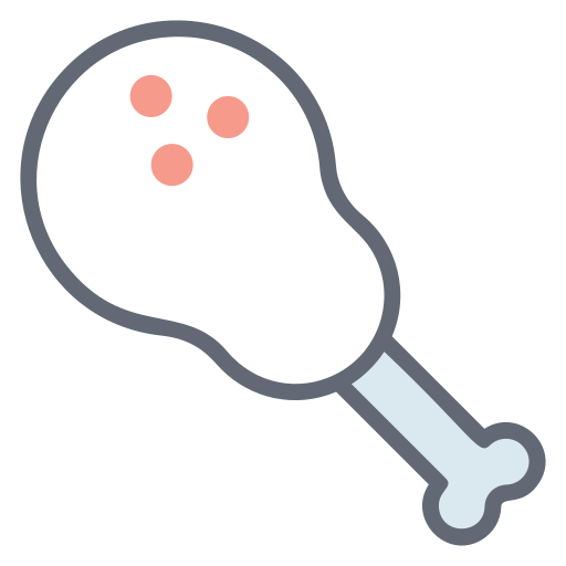 Куриная ножка бесплатно иконка Куриная ножка бесплатно иконка