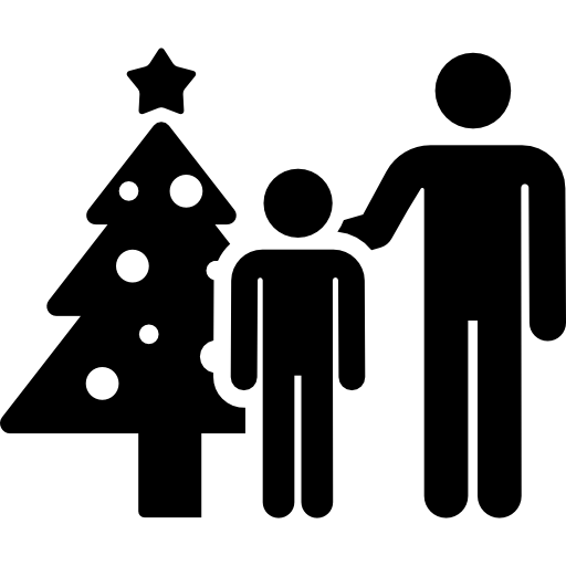 árbol de navidad icono gratis