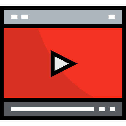 reproductor de video icono gratis