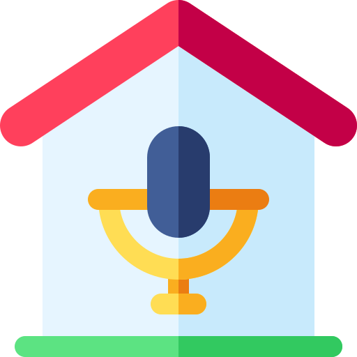 Microphone Basic Rounded Flat Icon