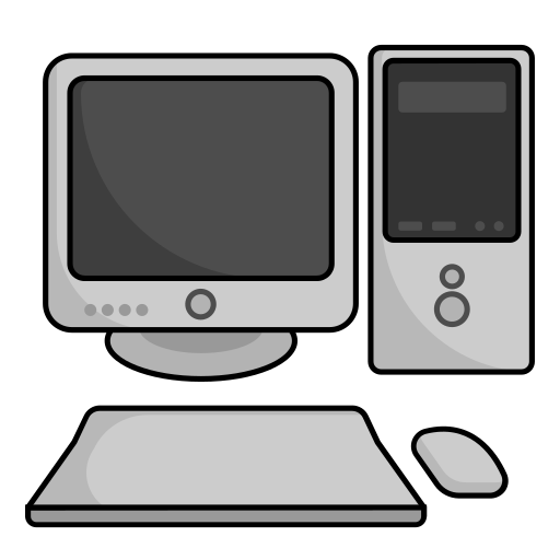 Icônes Matériel Informatique. Composants PC. Clip Art Libres De Droits,  Svg, Vecteurs Et Illustration. Image 44505250
