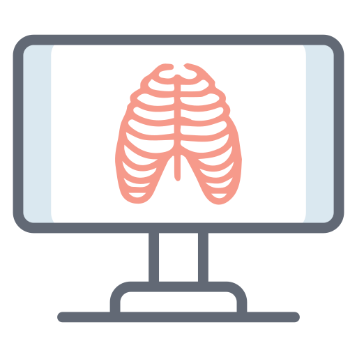 prueba de rayos x icono gratis