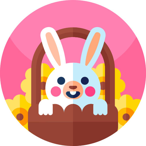 conejo de pascua icono gratis