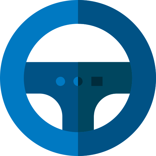 Steering wheel Basic Straight Flat icon