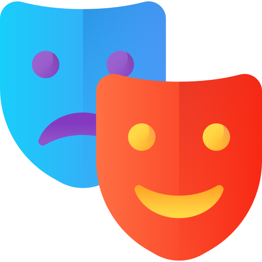 Drama 3D Color icon