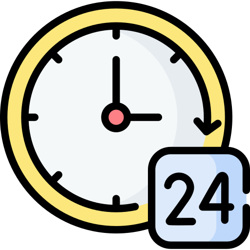 24 heures Icône gratuit 24 heures Icône gratuit