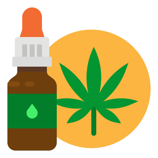 aceite de cannabis icono gratis