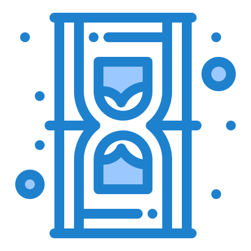 Hourglass Generic Blue icon