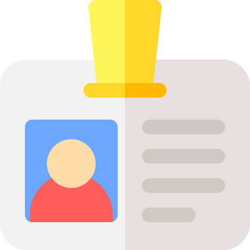 tarjeta de identificación icono gratis