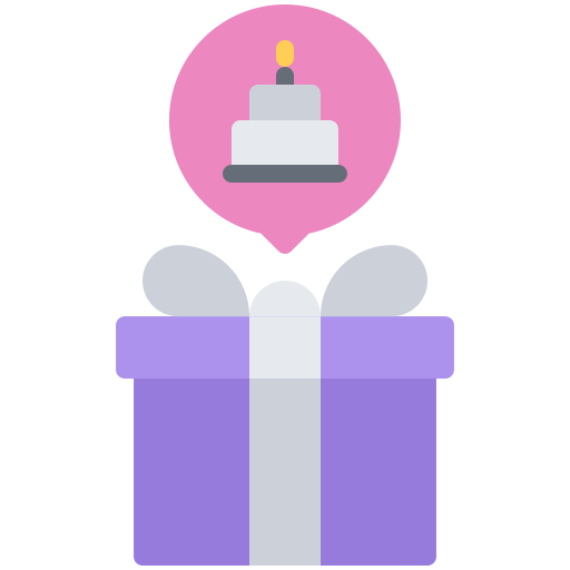 Gift Coloring Flat icon