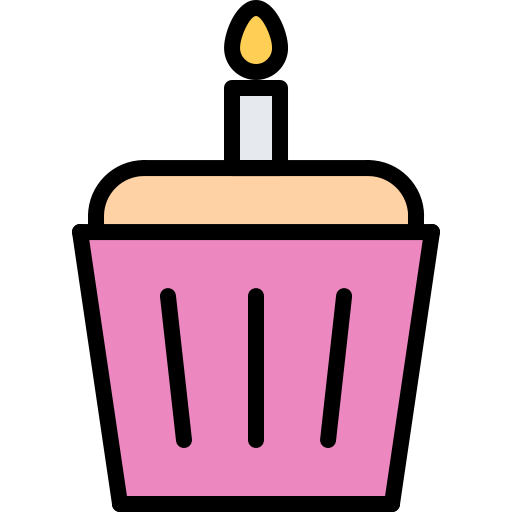 pastel de cumpleaños icono gratis