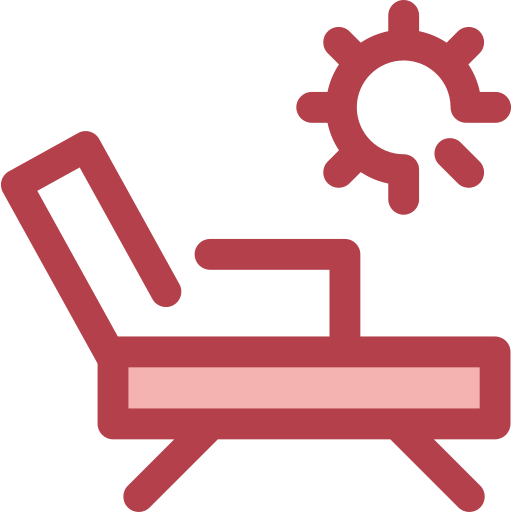 silla de cubierta icono gratis