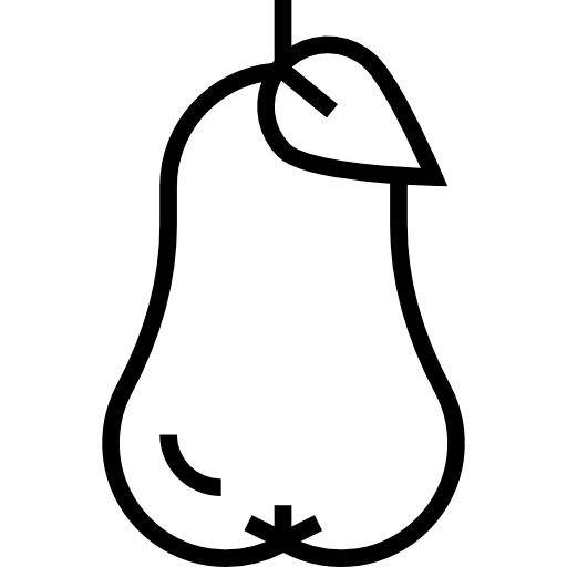 Pear Detailed Straight Lineal icon