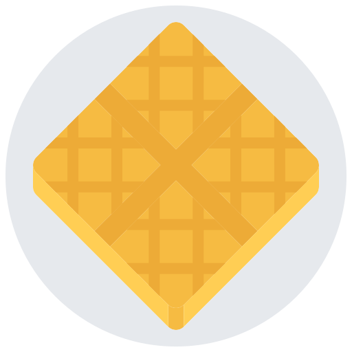 Waffle free icon Waffle free icon
