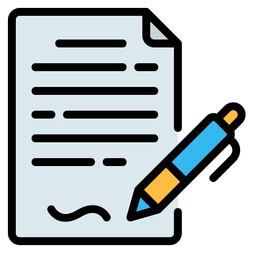 Contract Generic Outline Color icon