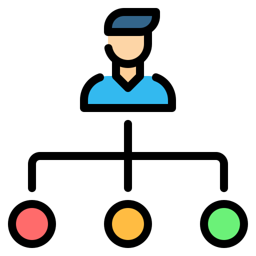 Hierarchy Generic Outline Color icon