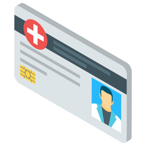 Medical card - free icon